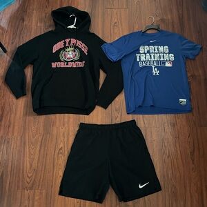 Men’s Obey Hoodie & Nike Shorts size L